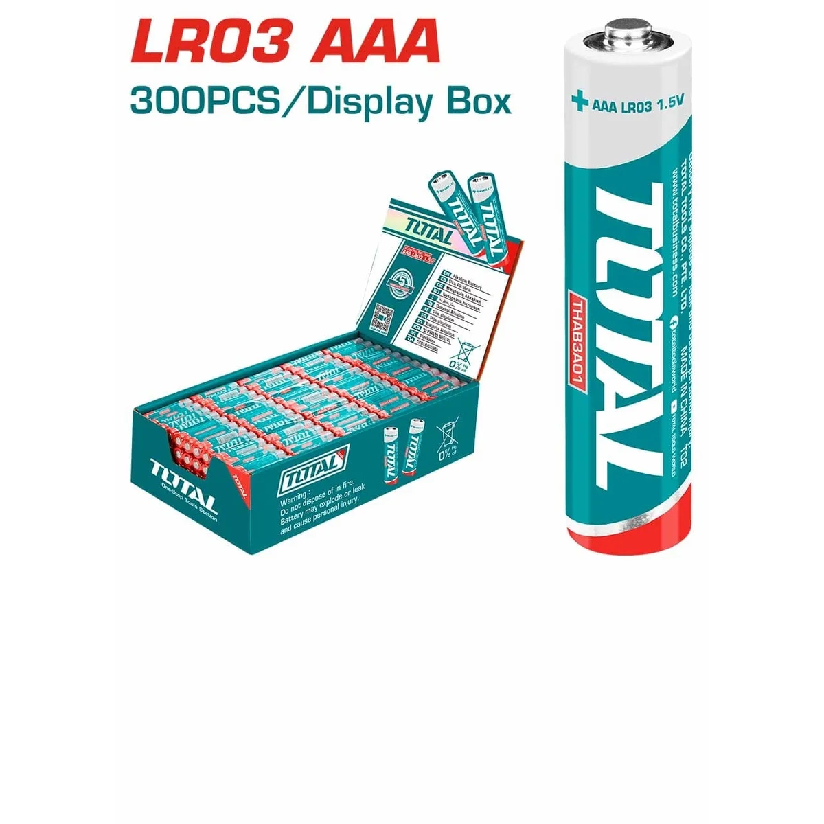 THAB3A01 ტუტე ბატარეა AAA (LR03)
