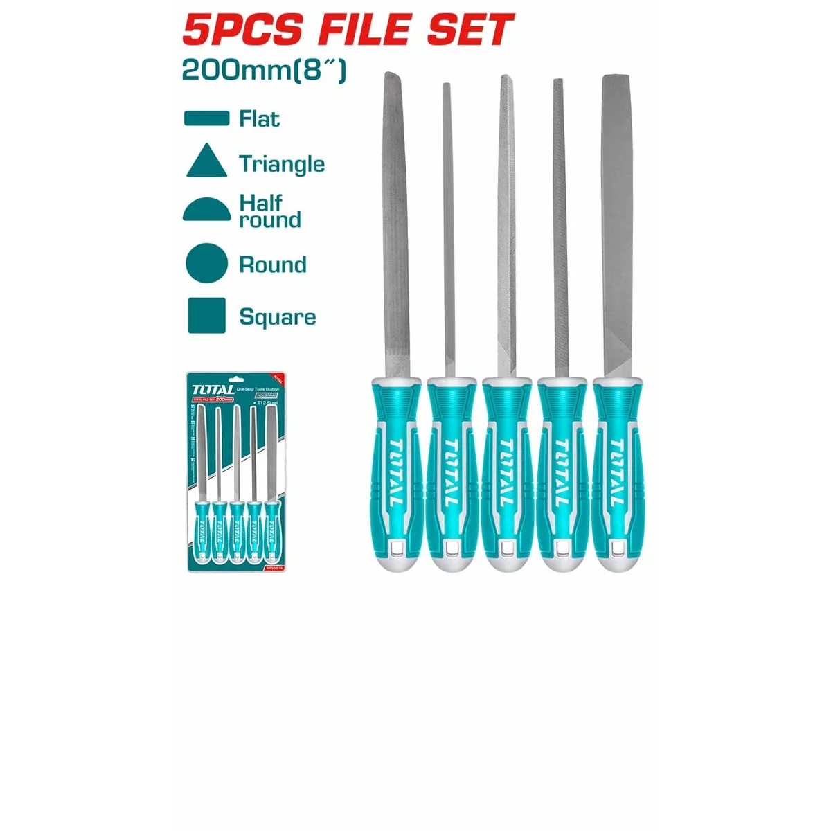 THT918516 5 Pcs Steel File Set