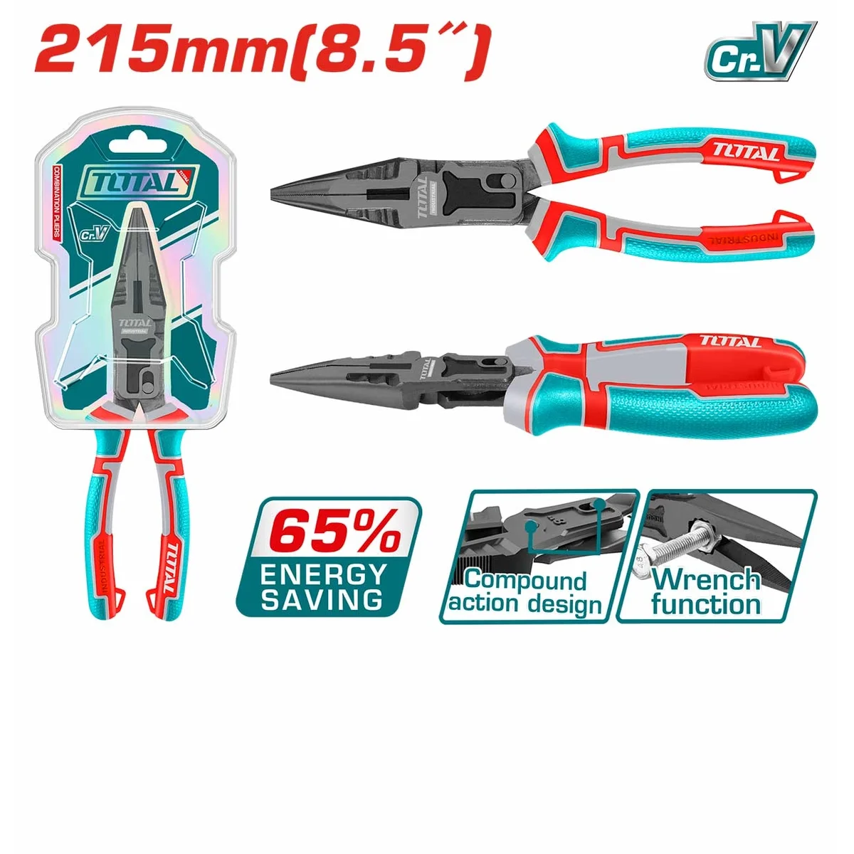 THTC520806 Compound Action Long Nose Pliers