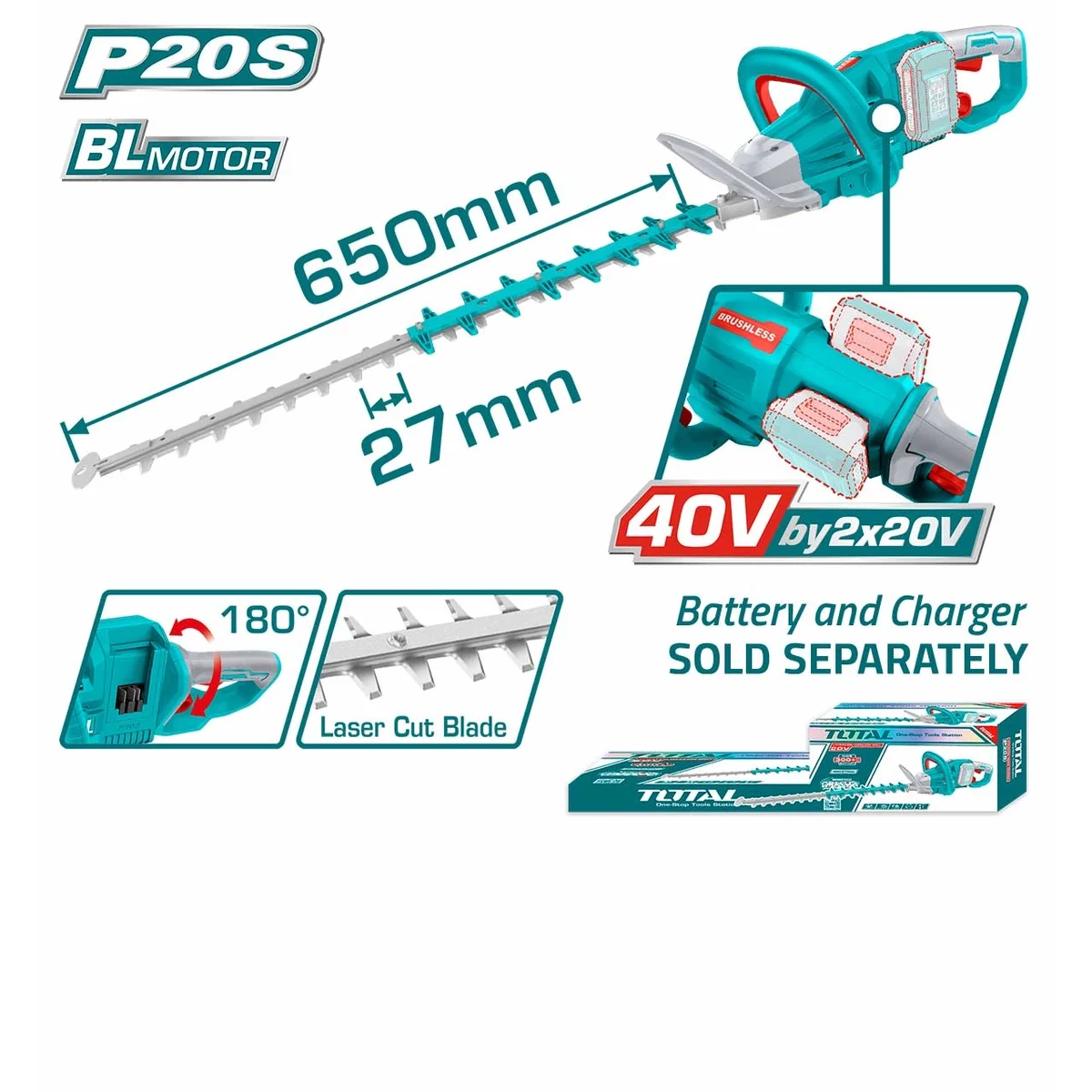 THTLI40028 Li-ion Hedge Trimmer