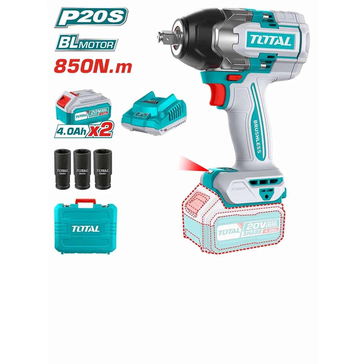 TIWLI2085 Li-ion Impact Wrench