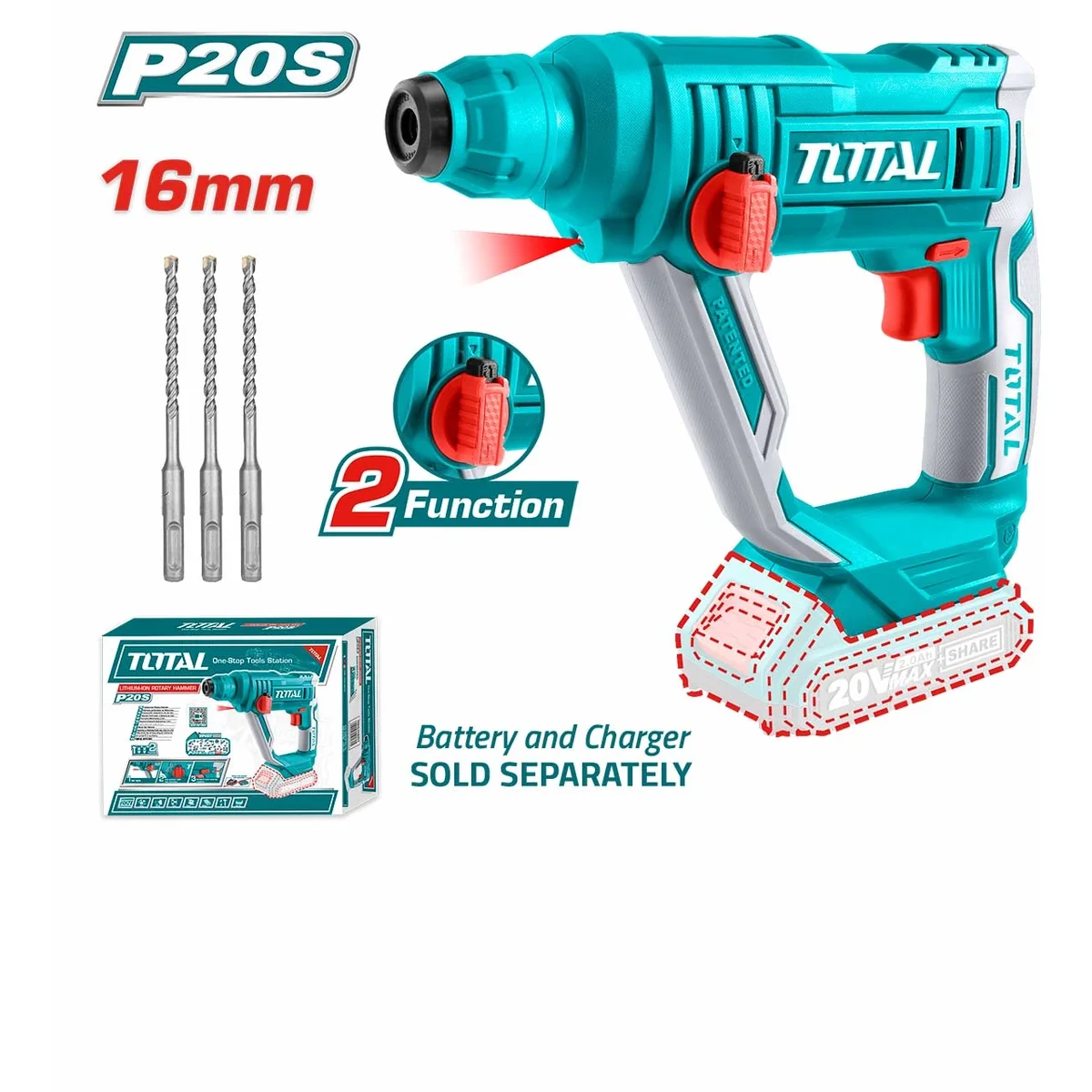 TRHLI1601 Li-ion პერფორატორი
